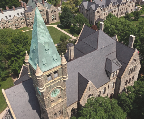 Bryn Mawr College from overhead